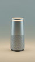 Enceinte intelligente en aluminium brossé