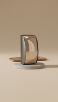 Enceinte intelligente aluminium et verre