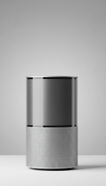 Enceinte intelligente aluminium et verre